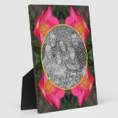 Rosa Rosenblätter kreieren Ihr eigenes Foto Fotoplatte (Seite)