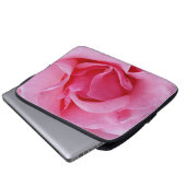 Rosa Rosenblätter Laptopschutzhülle (Vorne Knopf)