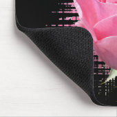 Rosa Rosenblätter Mousepad (Ecke)