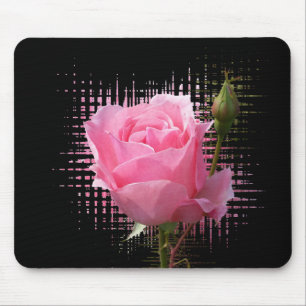 Rosa Rosenblätter Mousepad