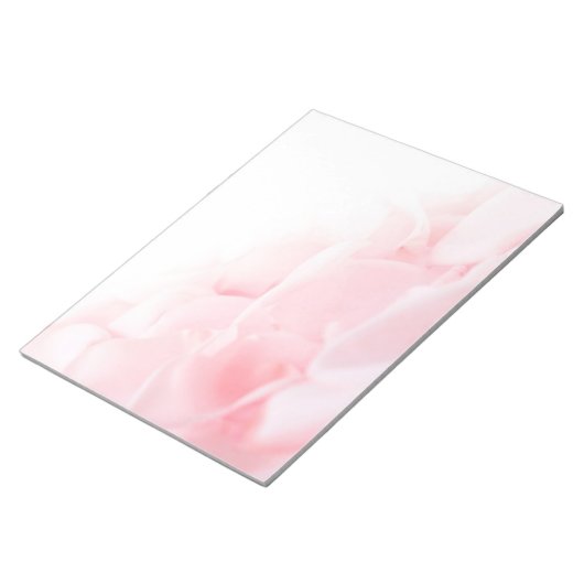 Rosa Rosenblätter - Notepad Notizblock (angewinkelt)