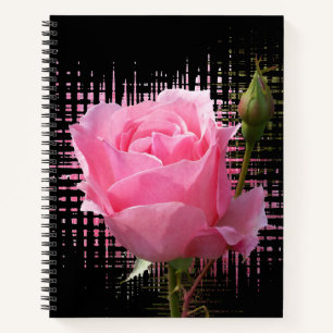 Rosa Rosenblätter Notizblock