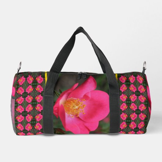 Rosa Rosenblätter Personalisiert Duffle Bag (Rückseite)