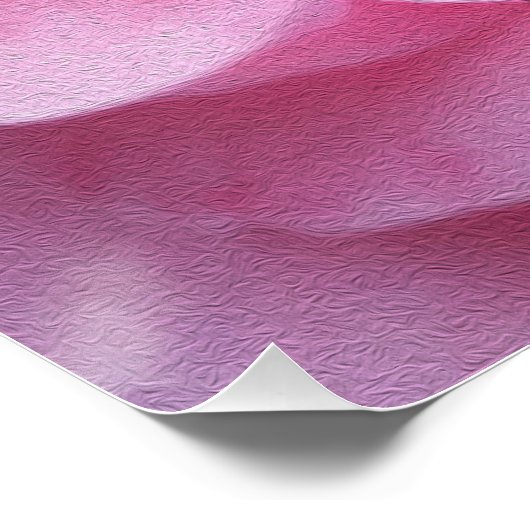 Rosa Rosenblätter Poster (Ecke)