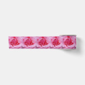 Rosa Rosenblätter Satinband (Vorderseite)
