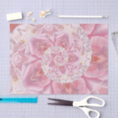 Rosa Rosenblätter Spiral of Liebe Digital Artwork Seidenpapier (Handwerk)