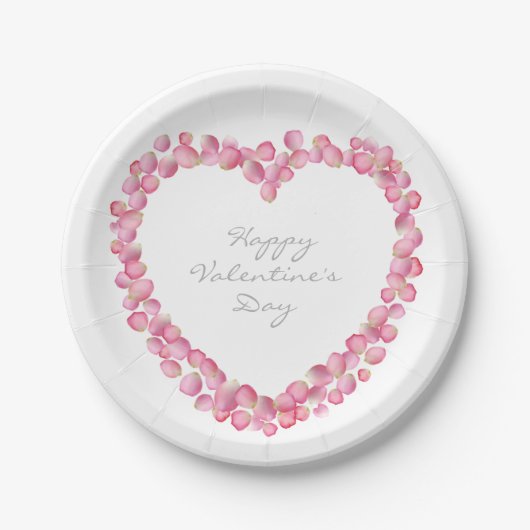 Rosa Rosenblätter, Teller für Sonderpapiere (Vorderseite)