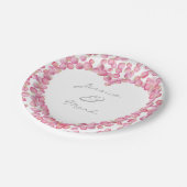 Rosa Rosenblätter, Teller für Sonderpapiere (Schrägansicht)