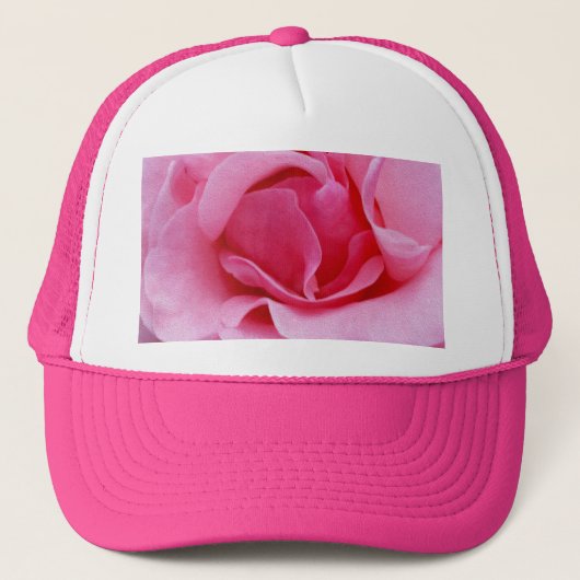 Rosa Rosenblätter Truckerkappe (Vorderseite)