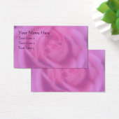 Rosa Rosenblättern Blume Visitenkarte (Schreibtisch)