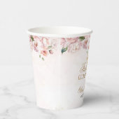 Rosa Rosenblume Erste Heilige Kommune Pappbecher (Rechts)