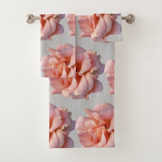 Rosa Rosenblüte Badhandtuch Set (Insitu)