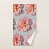 Rosa Rosenblüte Badhandtuch Set (Handtuch)