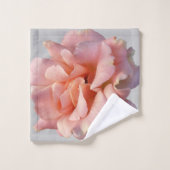 Rosa Rosenblüte Badhandtuch Set (Waschlappen)