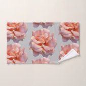 Rosa Rosenblüte Badhandtuch Set (Handtuch)