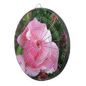 Rosa Rosenblüte Dartscheibe (Vorderseite rechts)