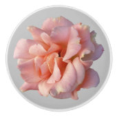 Rosa Rosenblüte Keramikknauf (Vorderseite)