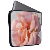 Rosa Rosenblüte Laptopschutzhülle (Vorne Rechts)
