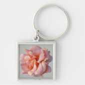 Rosa Rosenblüte Schlüsselanhänger (Vorne)