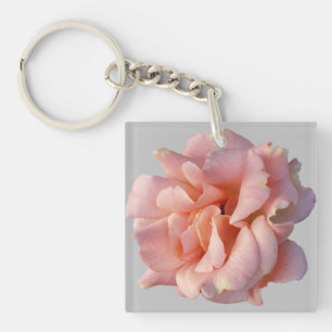 Rosa Rosenblüte Schlüsselanhänger