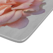 Rosa Rosenblüte Schneidebrett (Ecke)