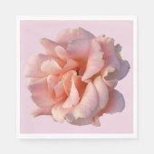 Rosa Rosenblüte Serviette (Vorderseite)
