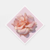 Rosa Rosenblüte Serviette (Ecke)