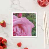 Rosa Rosenblüte Serviette (Beispiel)