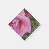 Rosa Rosenblüte Serviette (Ecke)
