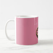 Rosa Rosenblüten Blumen Schale Kaffeetasse (Links)