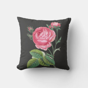Rosa Rosenblüten Kissen