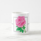 Rosa Rosenblüten-Morphing-Tasse Verwandlungstasse (Mittel)