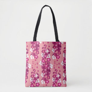 Rosa Rosenblüten: nahtloser Hintergrund. Tasche