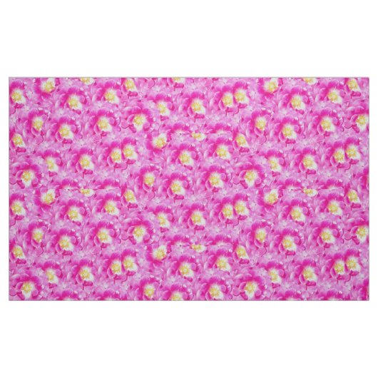 Rosa Rosenblütenmuster Stoff (Fat Quarter (45,7 x 55,9 cm))