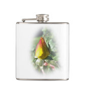 Rosa Rosenbude Flachmann (Vorderseite)