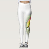 Rosa Rosenbude Leggings (Vorderseite)