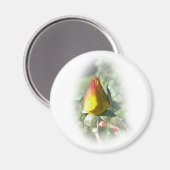 Rosa Rosenbude Magnet (Vorderseite/Rückseite)
