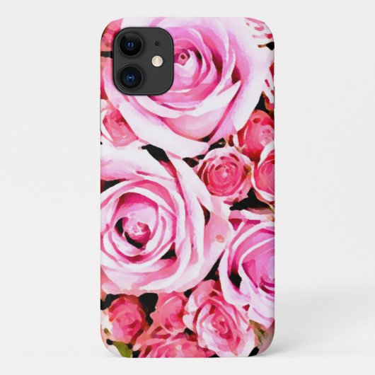 Rosa Rosenbukett Case-Mate iPhone Hülle (Rückseite)