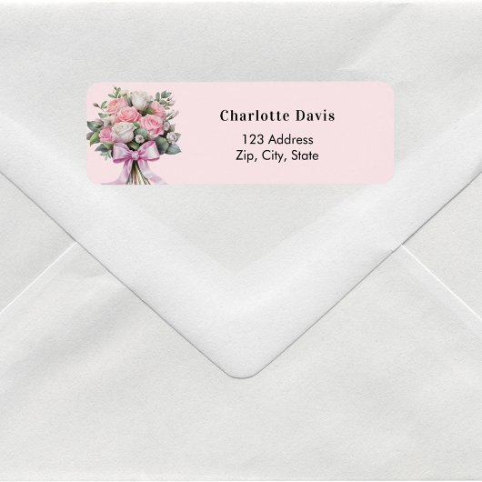 Rosa Rosenbukett Rücksendeadresse