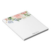 Rosa Rosenfrühling Notizblock (angewinkelt)