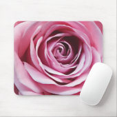 Rosa Rosengarten Blume Romantische Aquarellblumen Mousepad (Mit Mouse)
