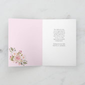 Rosa-Rosengitter-Töchterin-Muttertagskarte Karte (Innenseite)