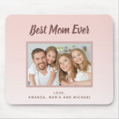 Rosa Rosengold - Foto Mousepad (Vorne)