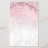 Rosa Rosengold Glitzer Makeup Künstler Flyer (Hinten)