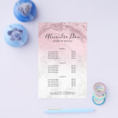 Rosa Rosengold Glitzer Makeup Künstler Flyer (Einzeln)