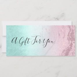 Rosa Rosengold Glitzer und Minzschminke