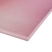 Rosa Rosengold und Glitzer-Tropfen Schneidebrett (Ecke)