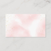 Rosa Rosengold Wir sind über der Mondverschlusskar Begleitkarte (Rückseite)