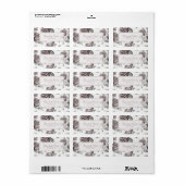 Rosa-Rosenhengst Adressaufkleber (Vorne)