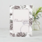 Rosa-Rosenhengst Dankeskarte (Stehend Vorderseite)